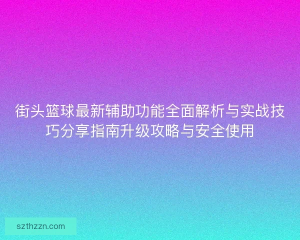 街头篮球最新辅助功能全面解析与实战技巧分享指南升级攻略与安全使用